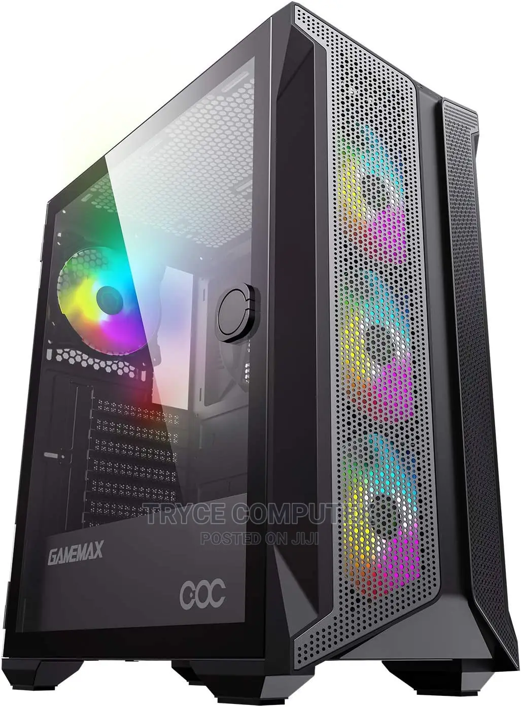 Gamemax Brufen Mid -Tower ATX ARGB PC Gaming Case, Tempered