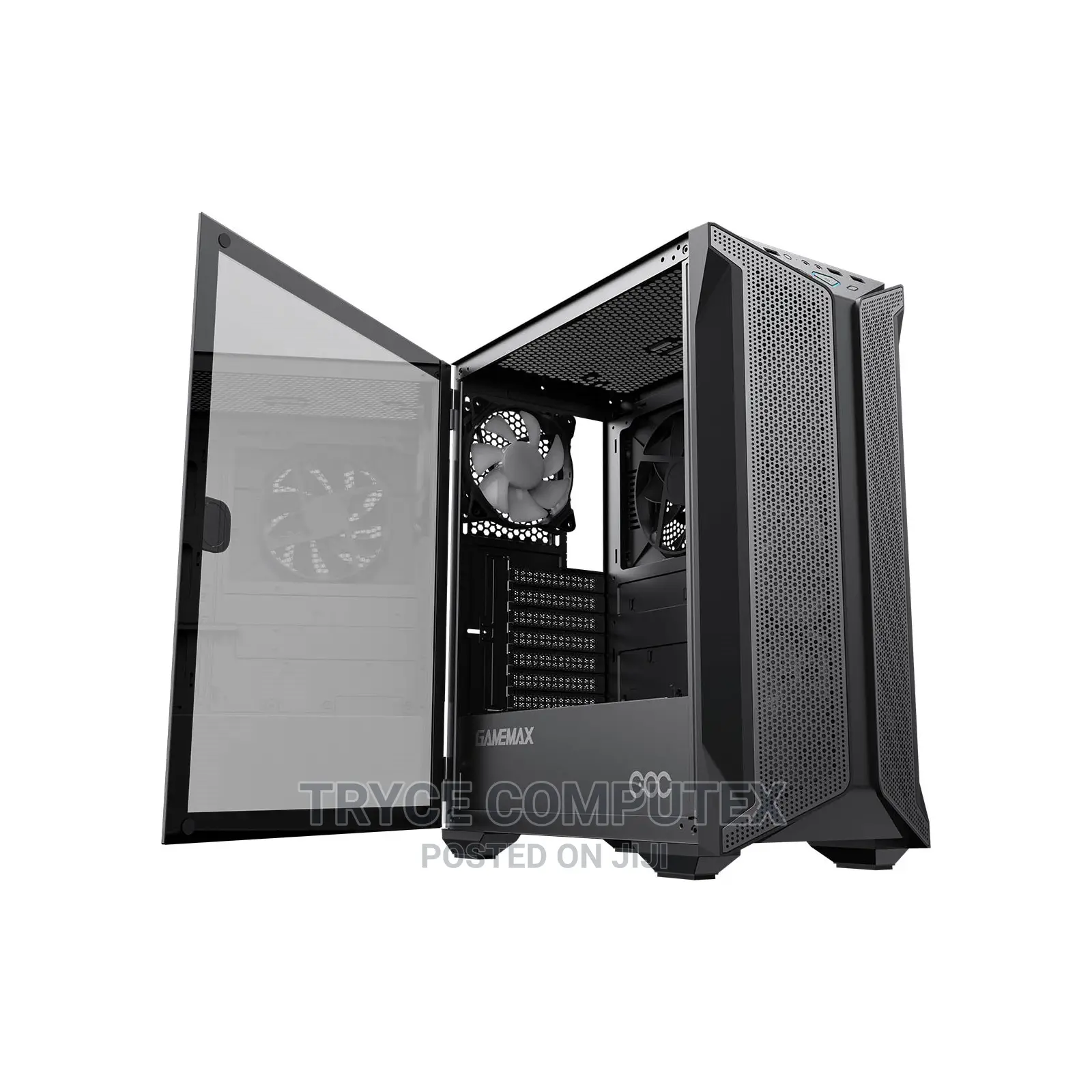 Gamemax Brufen Mid -Tower ATX ARGB PC Gaming Case, Tempered