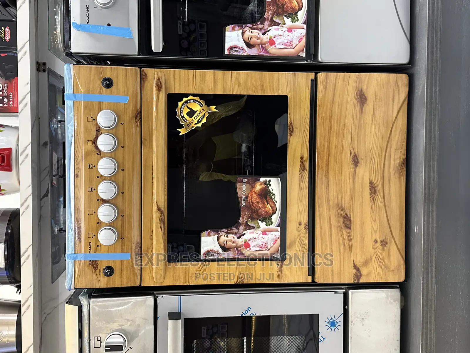 (Ignition) Italy Designed Wooden Gas Cooker Oven Stove