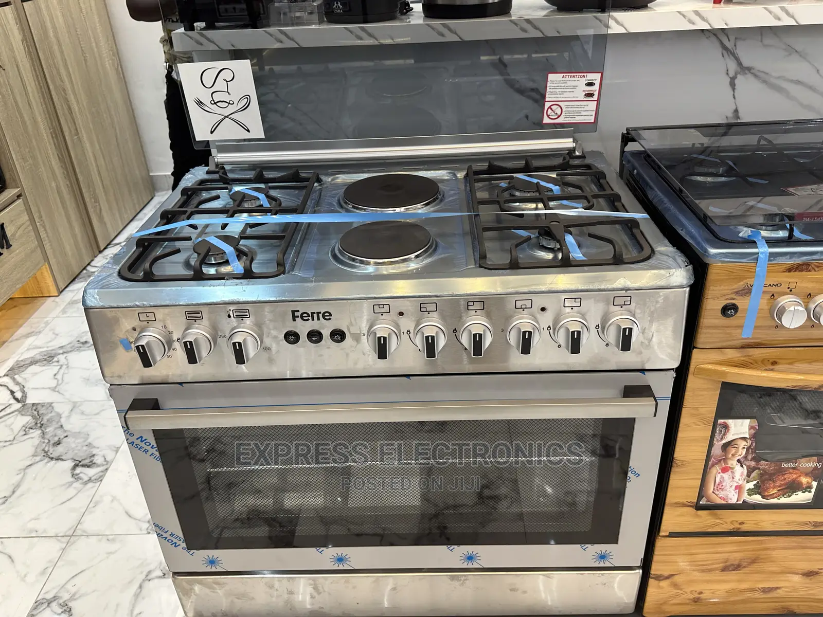 4*2ferre Gas Cooker Stove Italy Designed Electric/Gas