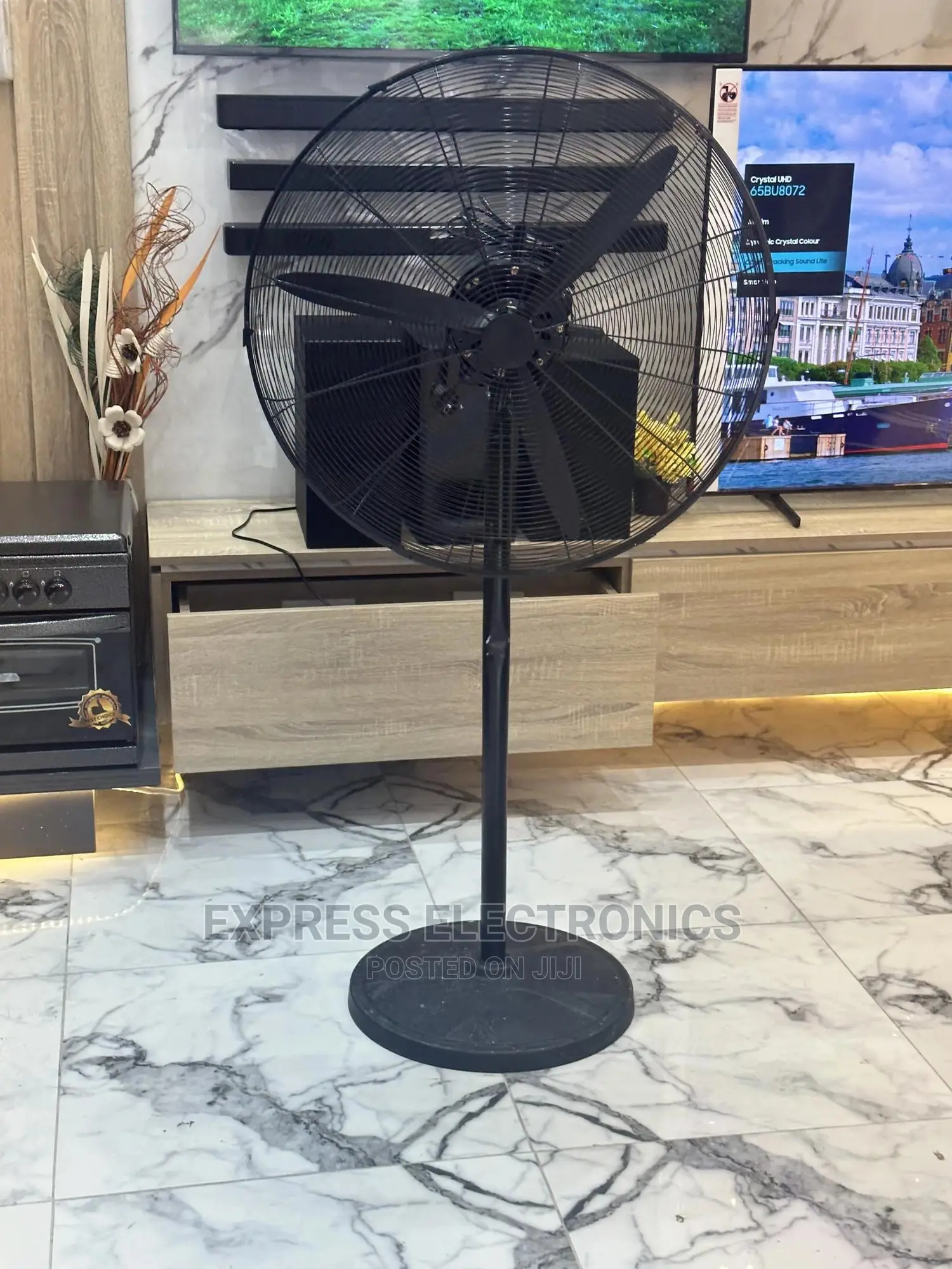 3blade Fan Standing Black