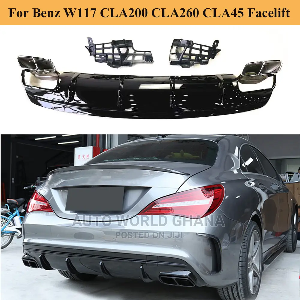 Mercedes Benz Cla 250 Back Bumper Diffuser 2014-2019