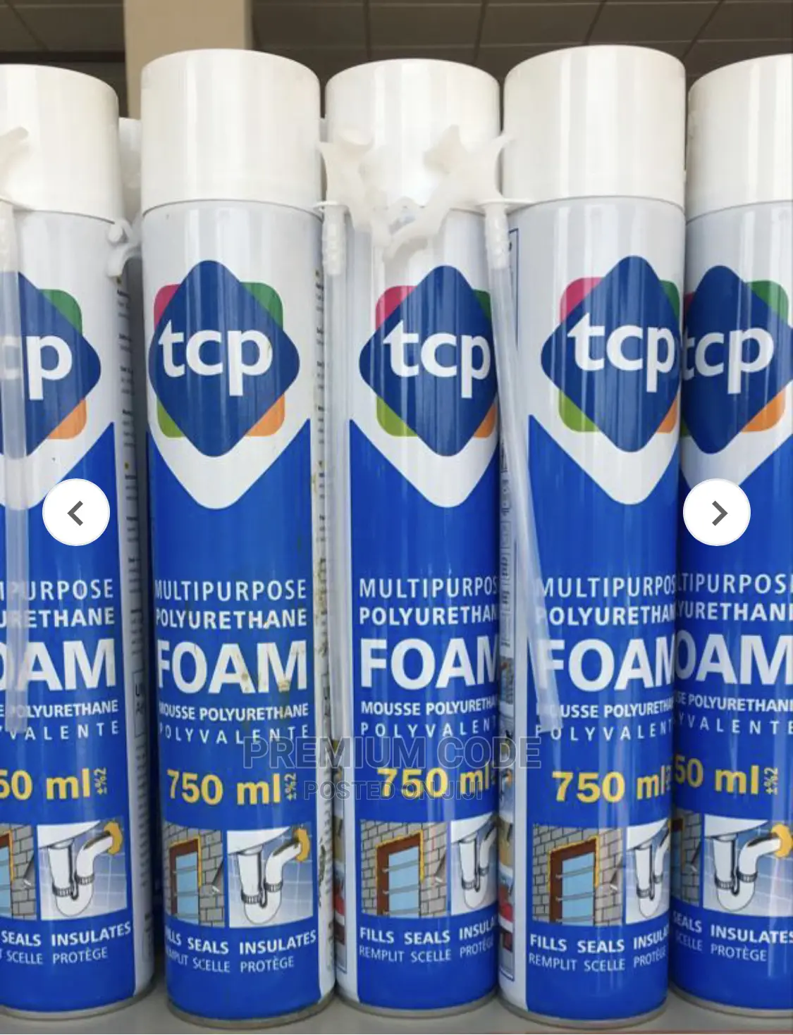 Polyurethane Foam Spray, TCP 750ml