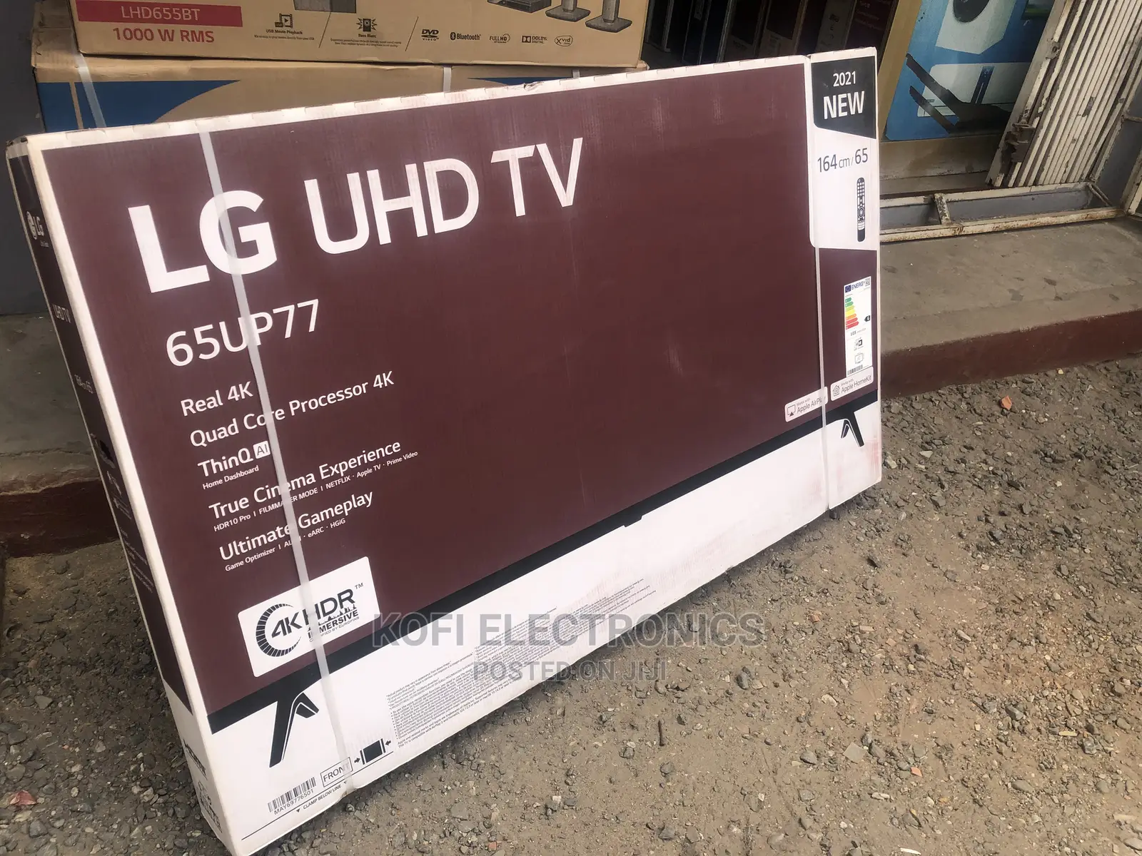 (Webos Black) LG 65up77 Uhd Thinq Ai Smart TV