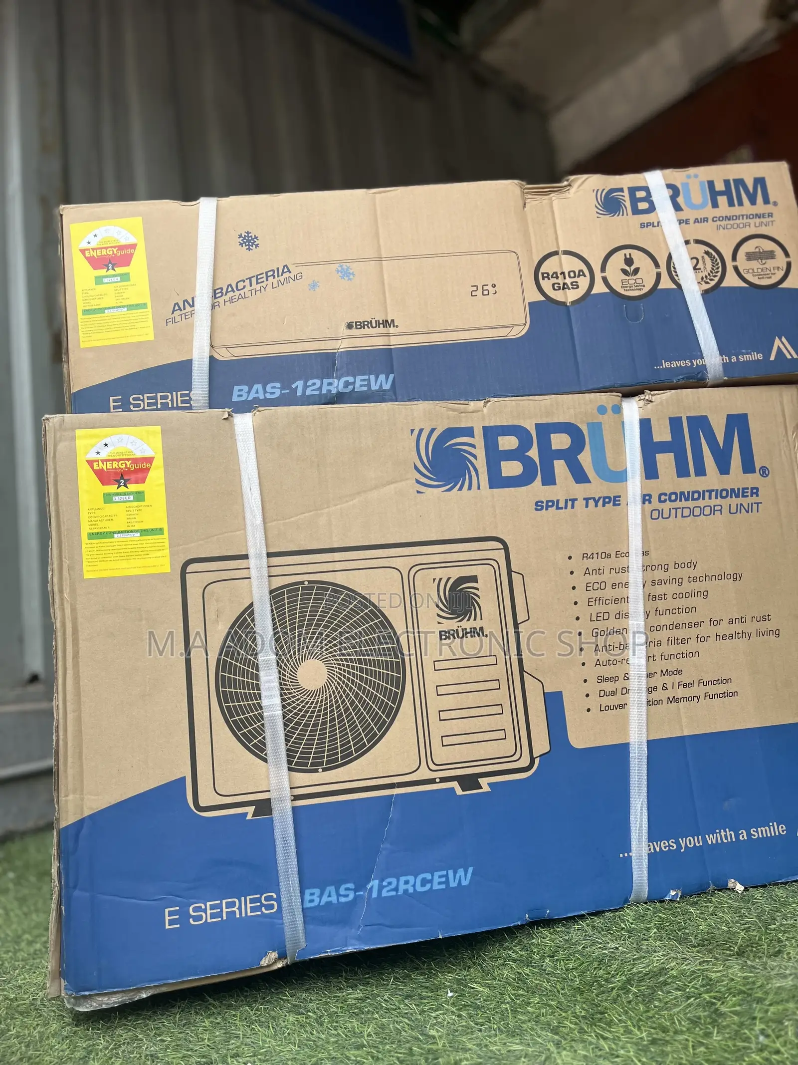Bruhm 1/5 AC With Led Display Panel R410gas