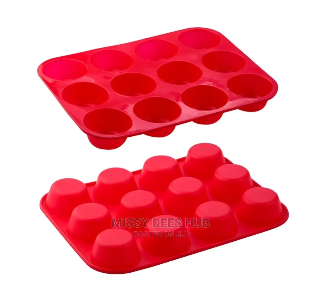 Silicone Cupcake Tray - 12 Holes