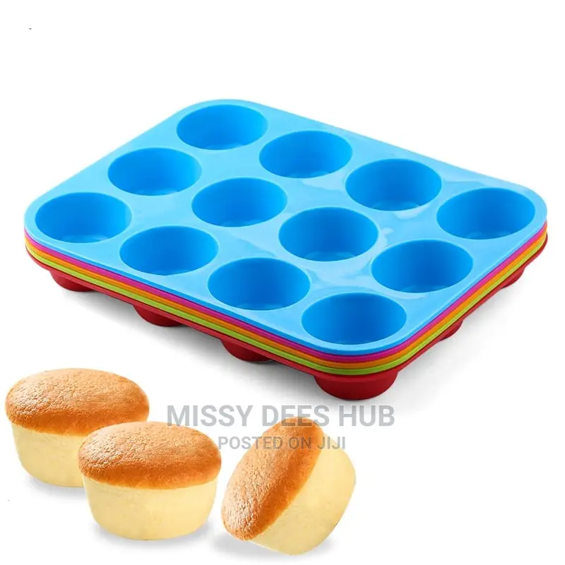 Silicone Cupcake Tray - 12 Holes