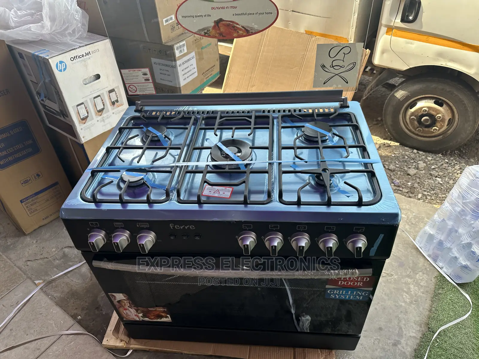 5b Ignition,Rotisserie Grill,Light 60x90(5B)Shine Black
