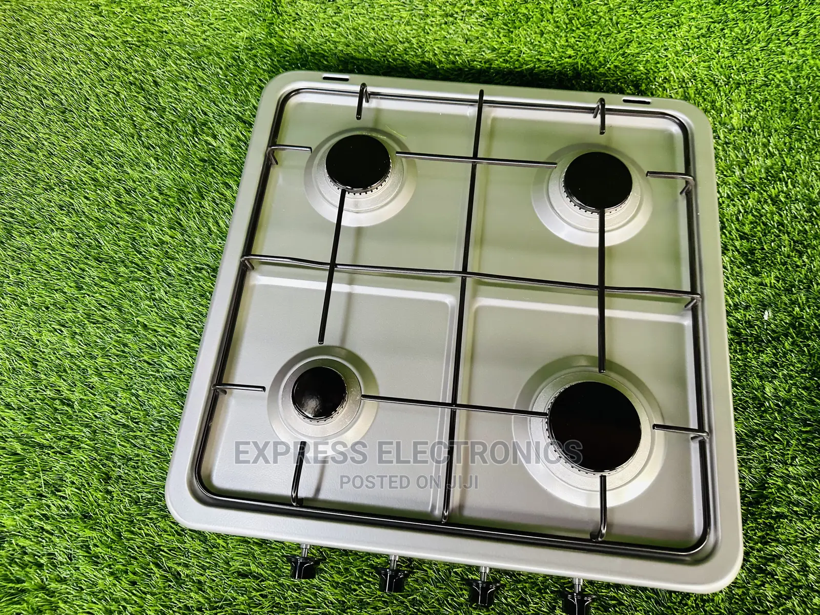 (4B) 4 Gas Burner, Grey Volcano Table Top