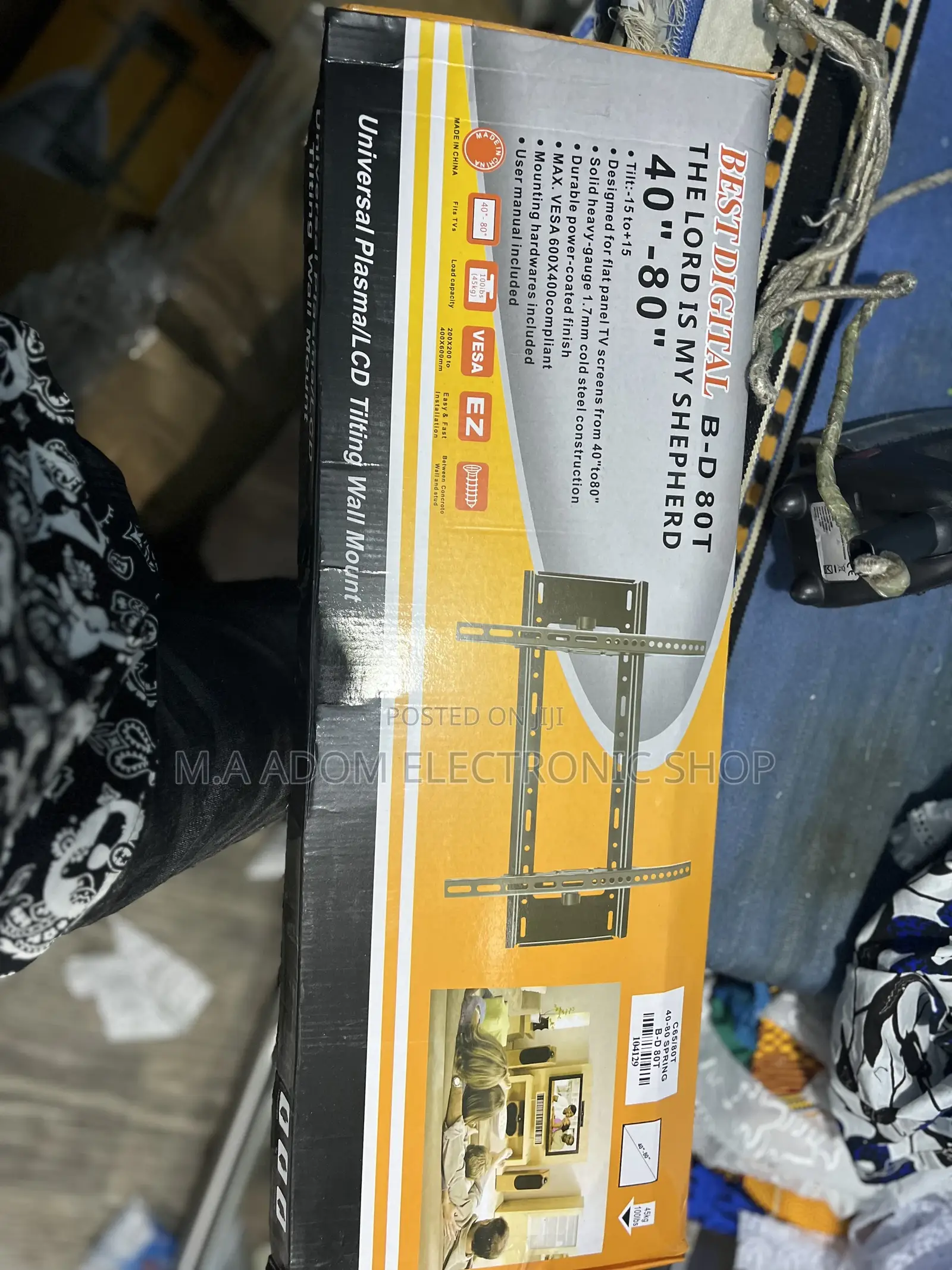 Easy to Install Tilting Wall Mount 32”-80”