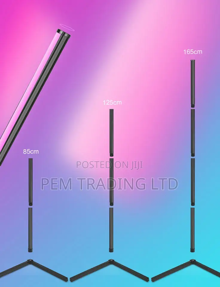 L Shape RGB Led Tube Light Floor Lamp