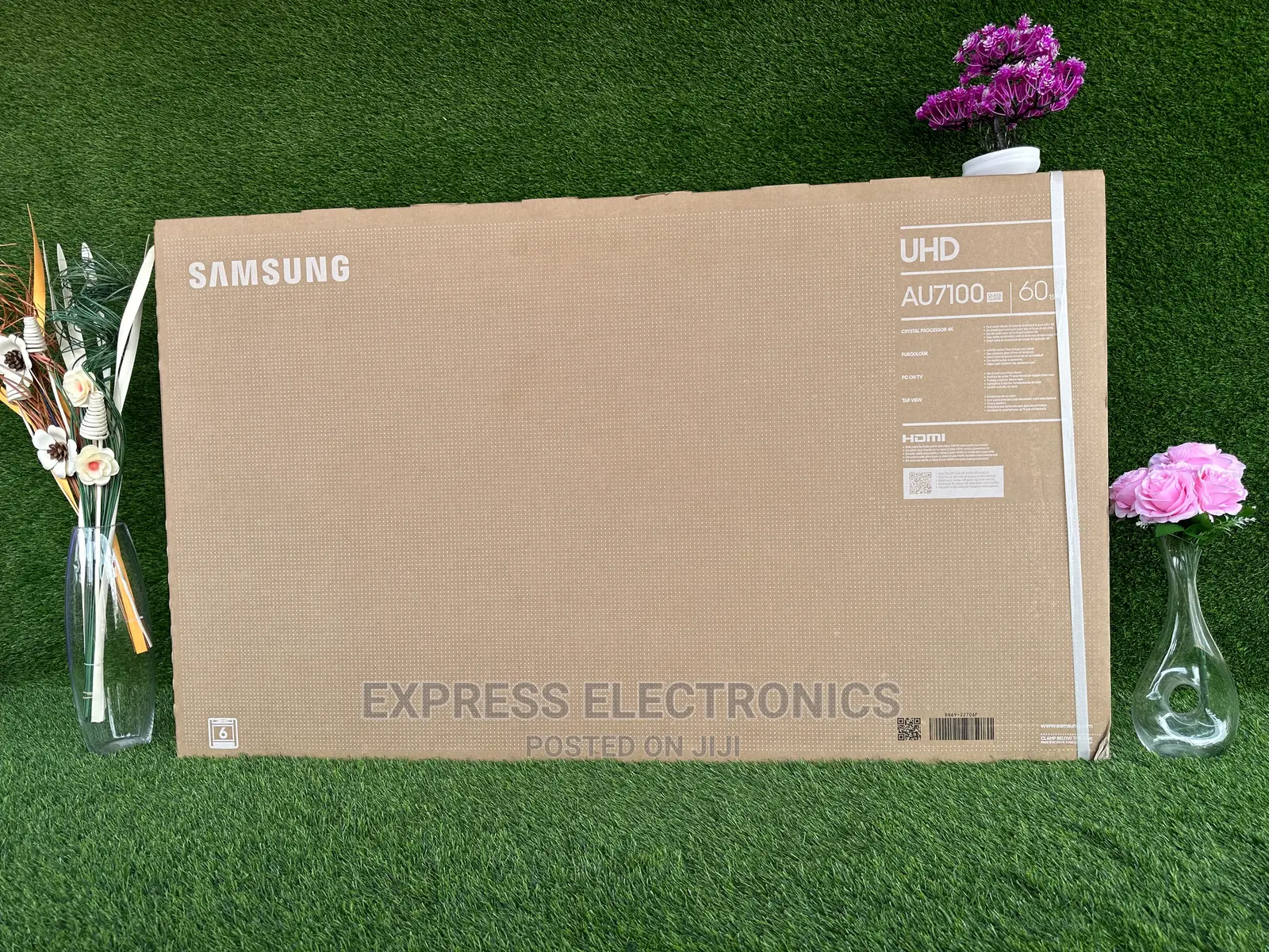 Samsung 50”UHD Display Au7172 Slim Black Screen Tv