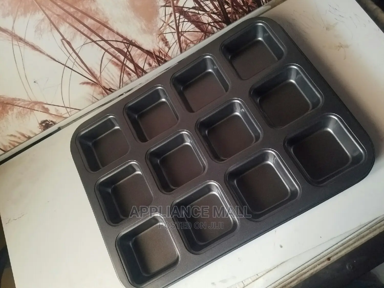 Square Cup Cake Tin 12 Holes