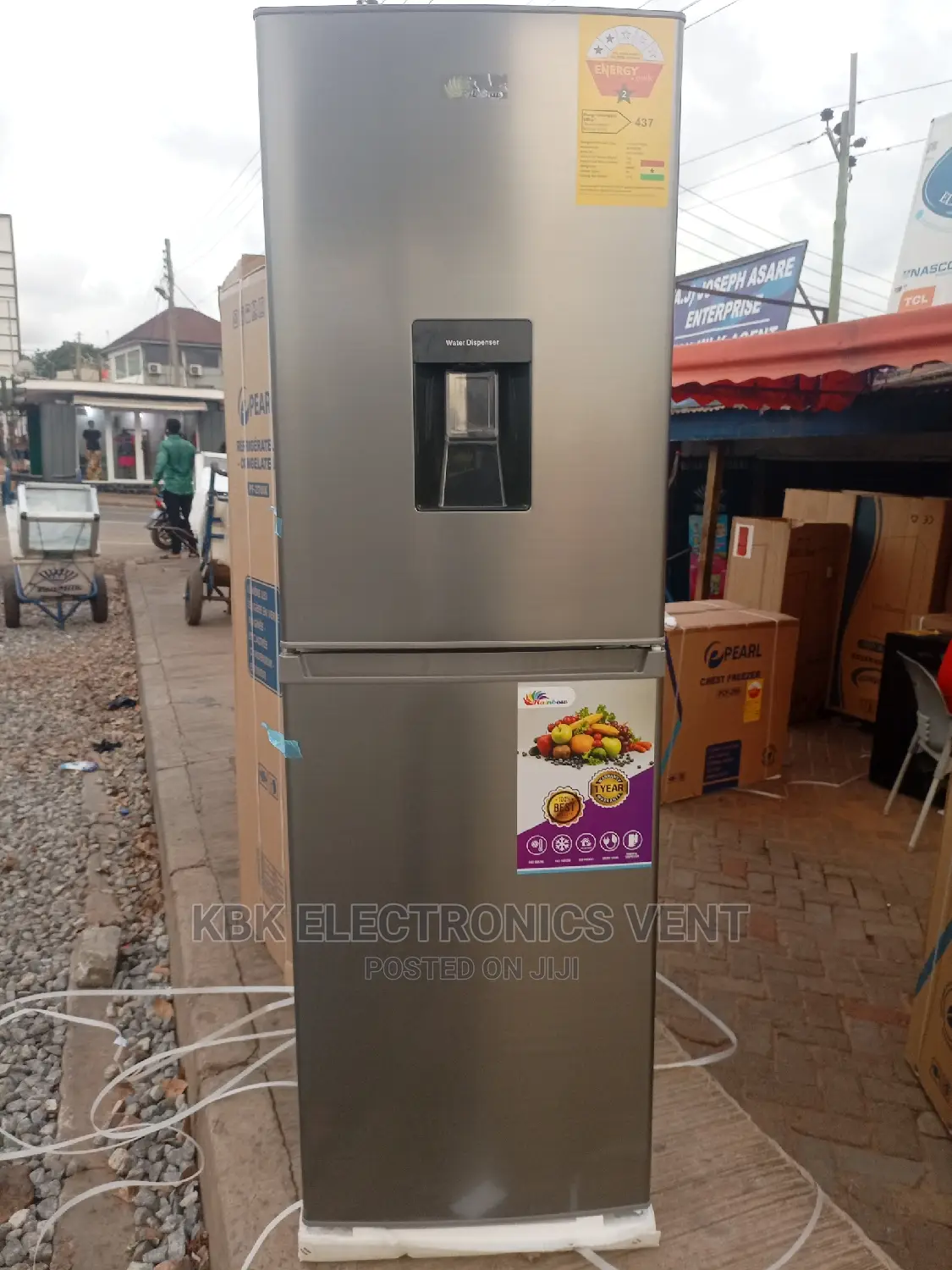 Rainbow 260ltr Double Door Fridge Water Dispenser
