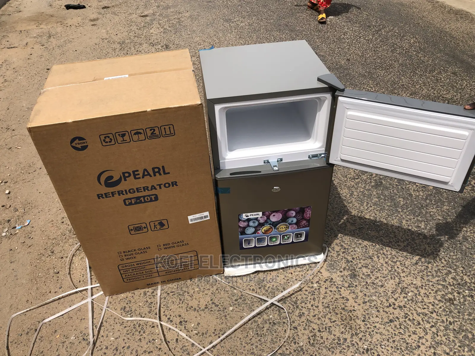 Pearl PF-10T Table Top Freezer (Elegant Grey Color)