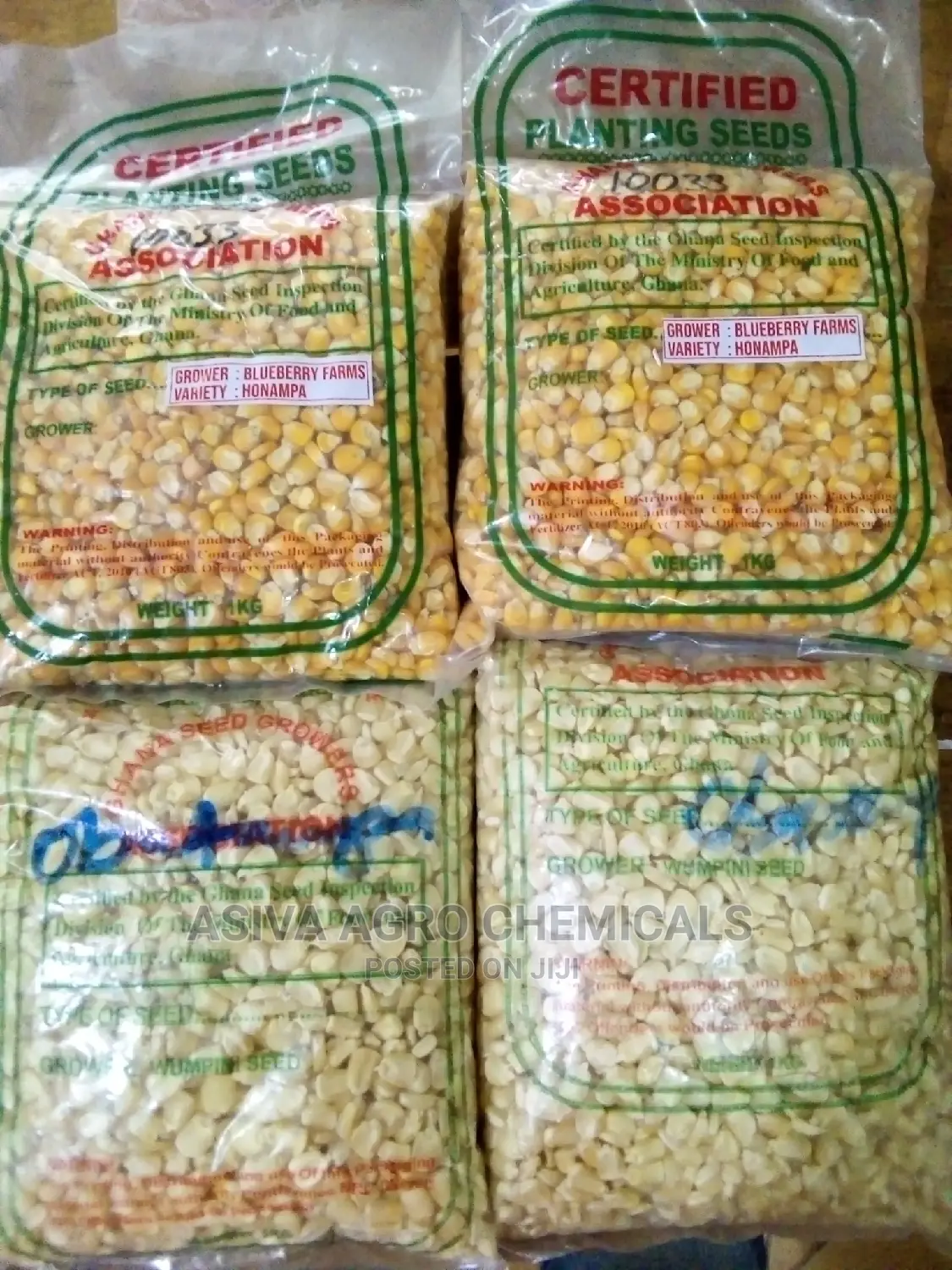 Certified Planting Maize Seeds (Obatanpa, Honampa)