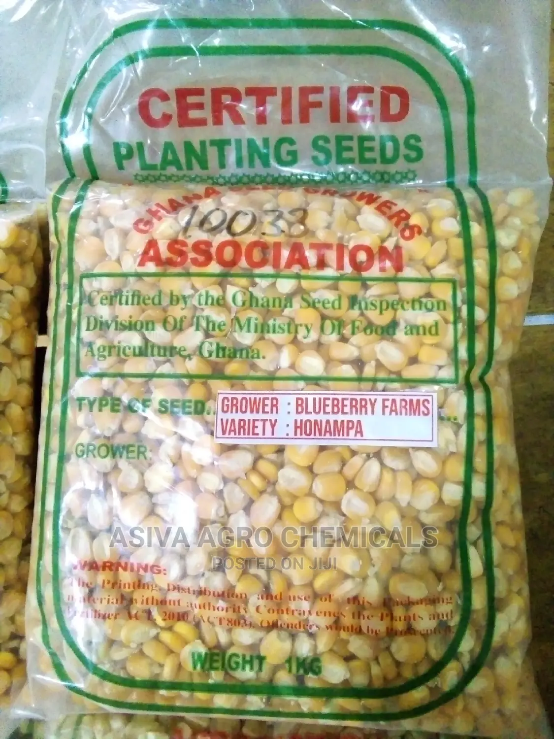 Certified Planting Maize Seeds (Obatanpa, Honampa)
