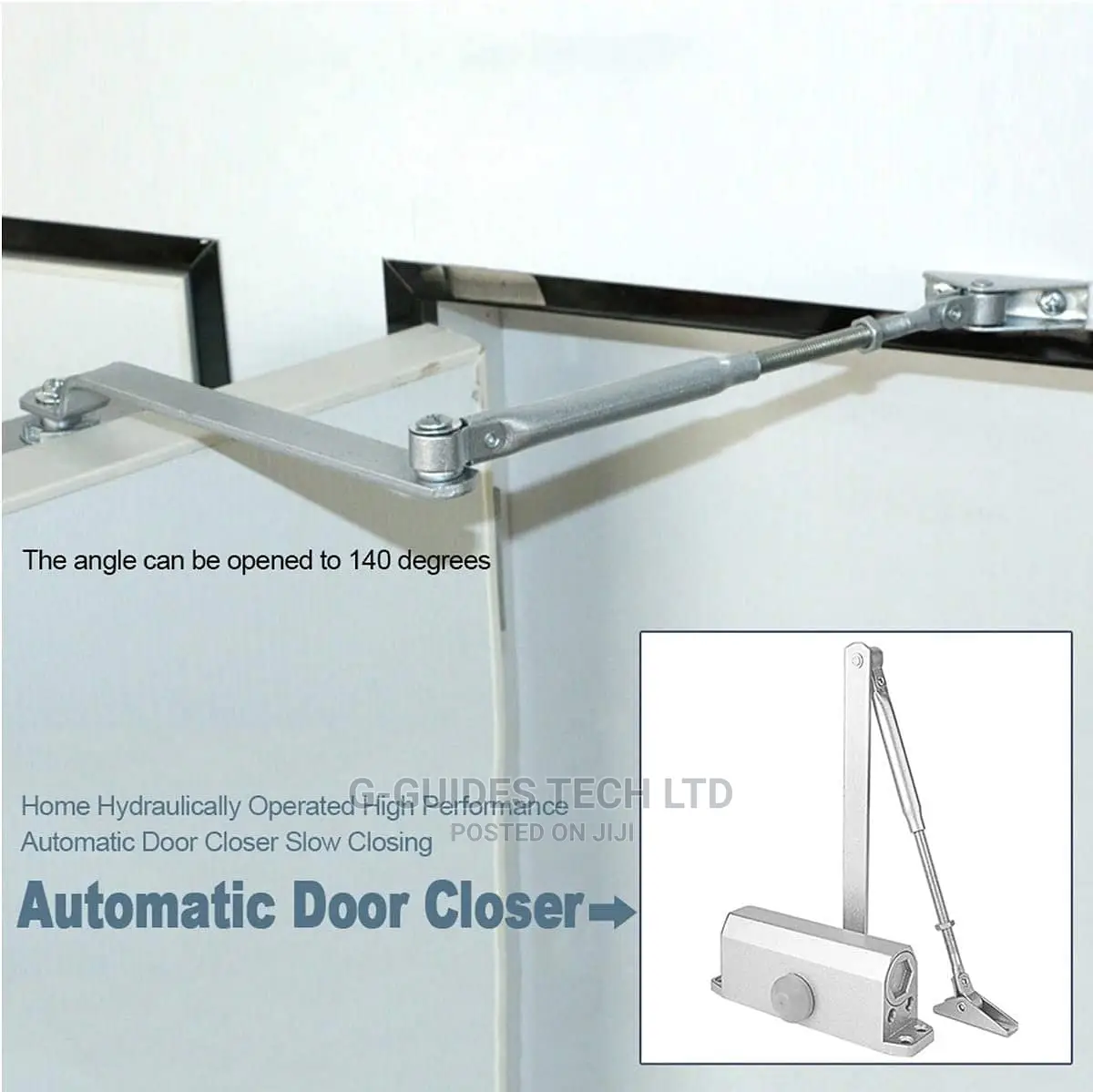 GETUME 85kg Door Closer - Sliver
