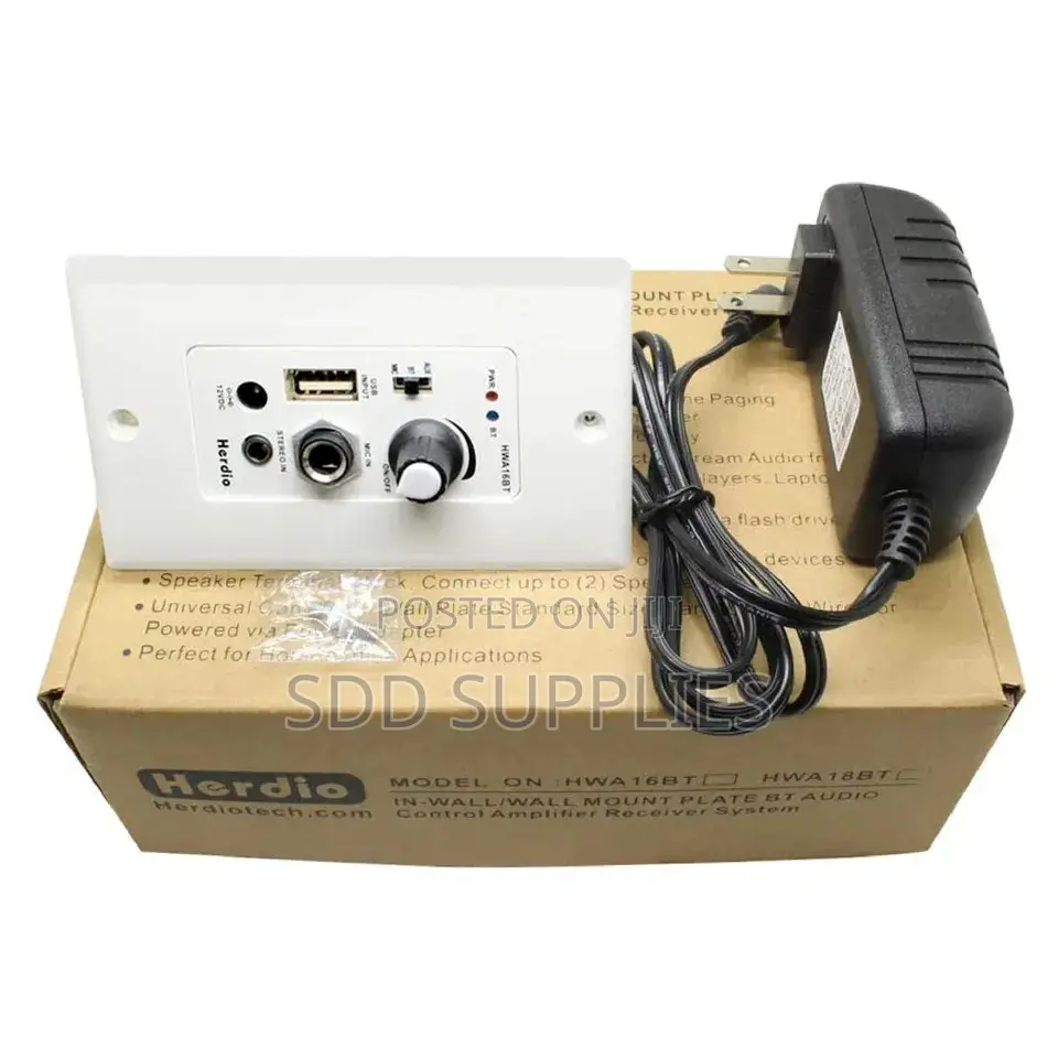 Herdio In-Wall Bluetooth Amplifier for Smart Home