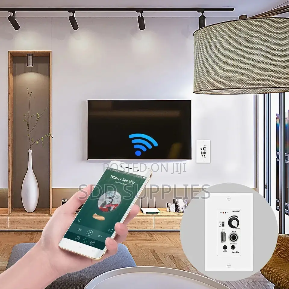 Herdio In-Wall Bluetooth Amplifier for Smart Home