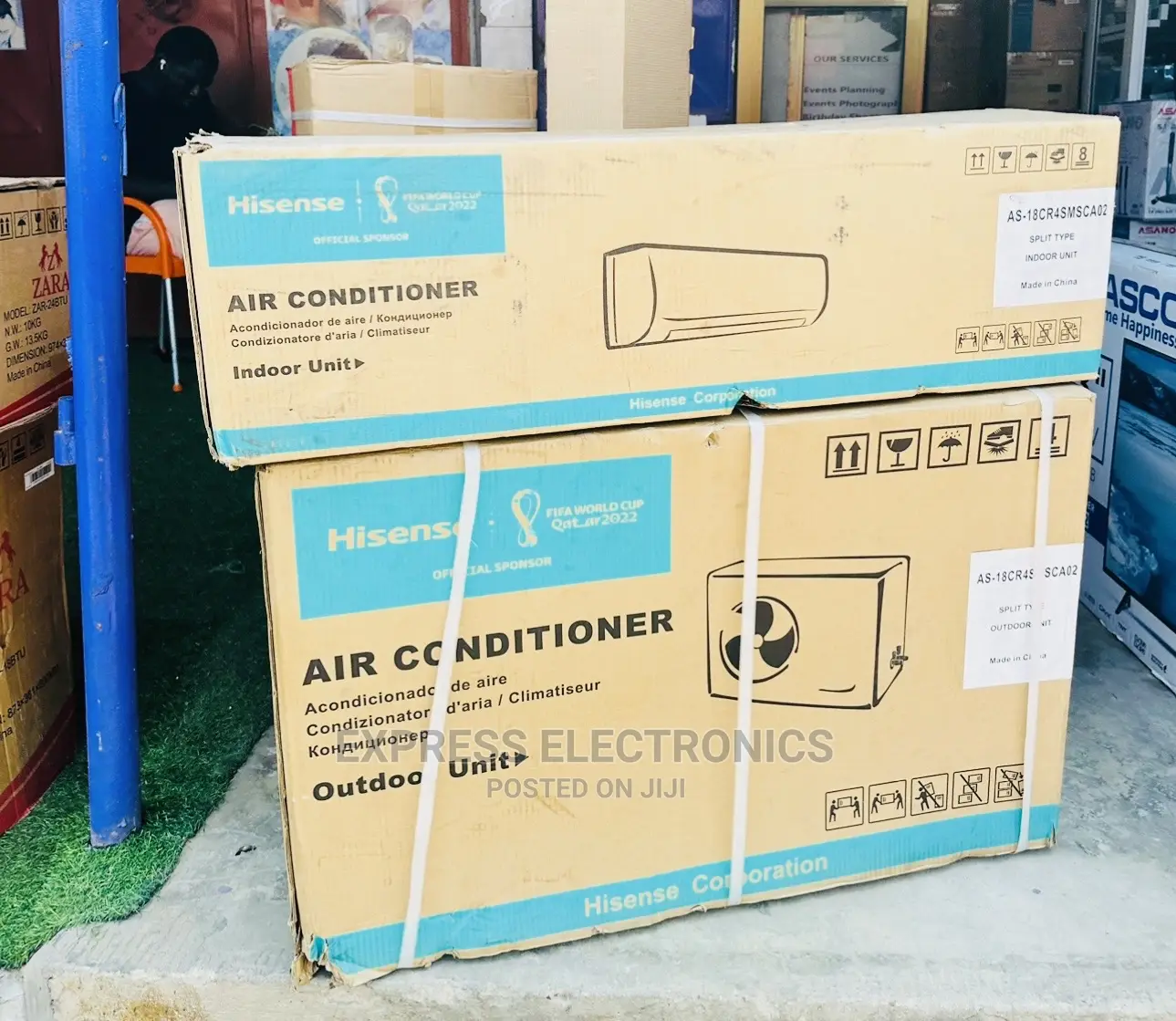 Anti Dust Super High Fun Speed Hisense 3hp Split AC
