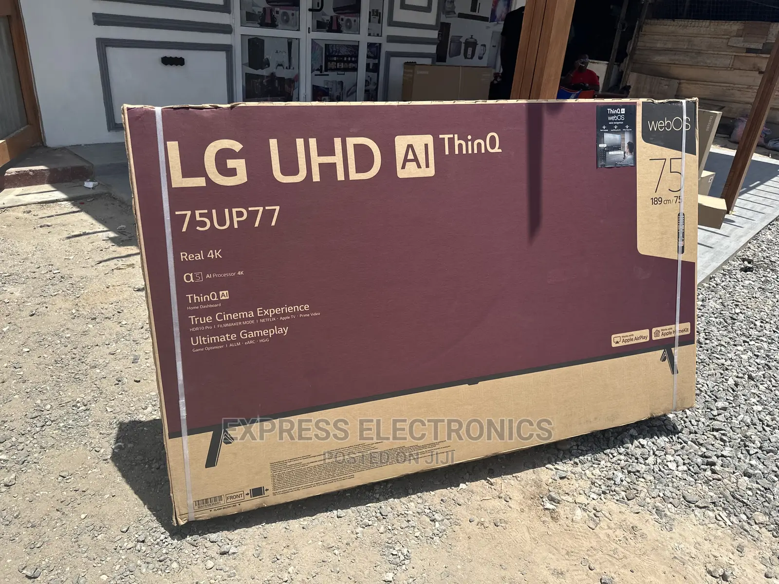 UP77 Series LG UHD 75” Tv Glossy + Free Home Theater