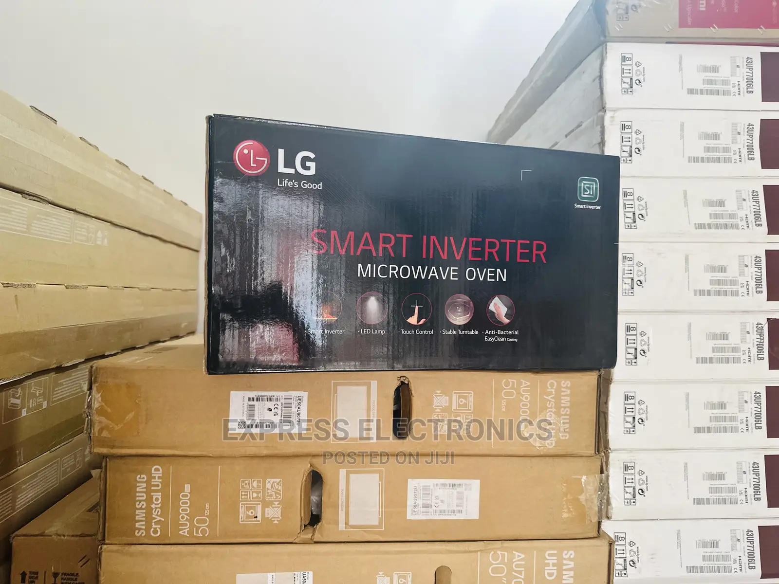Glass Door Microwave Oven 3times Brighter Light Lg MH8265DIS