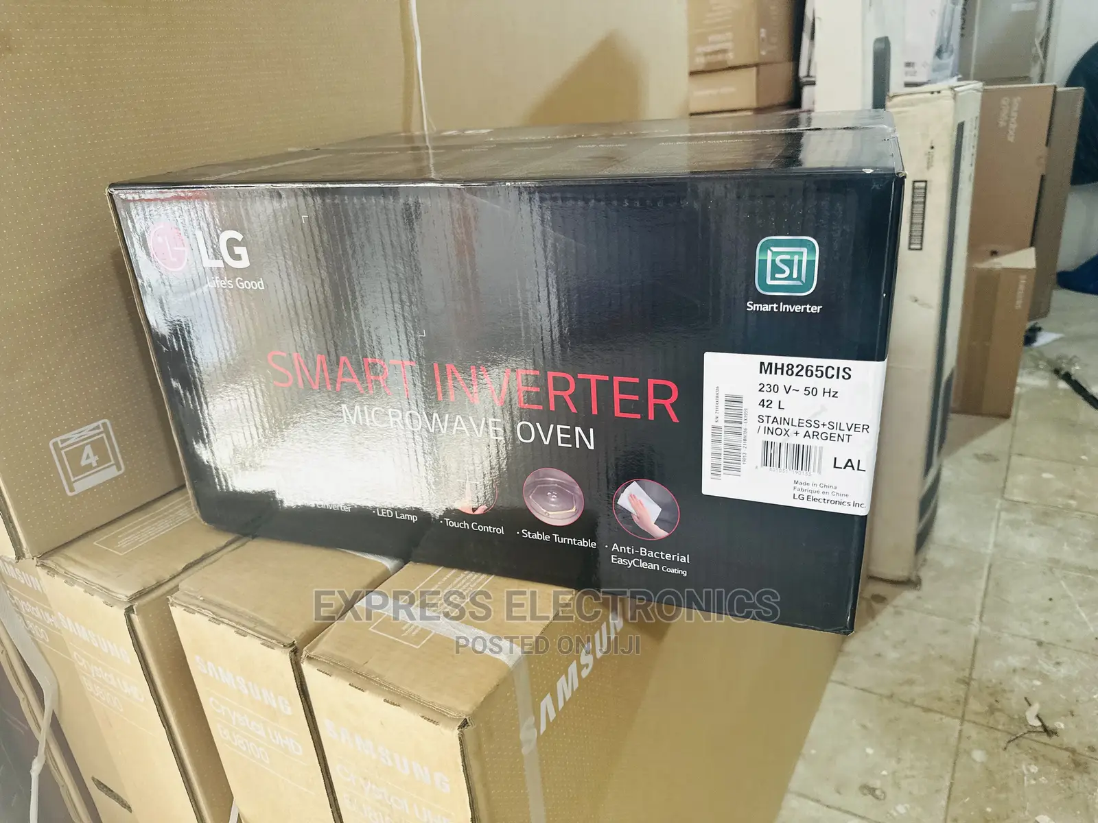 Wide Faster Than Ever LG Microwave Oven Grill MH8265CIS