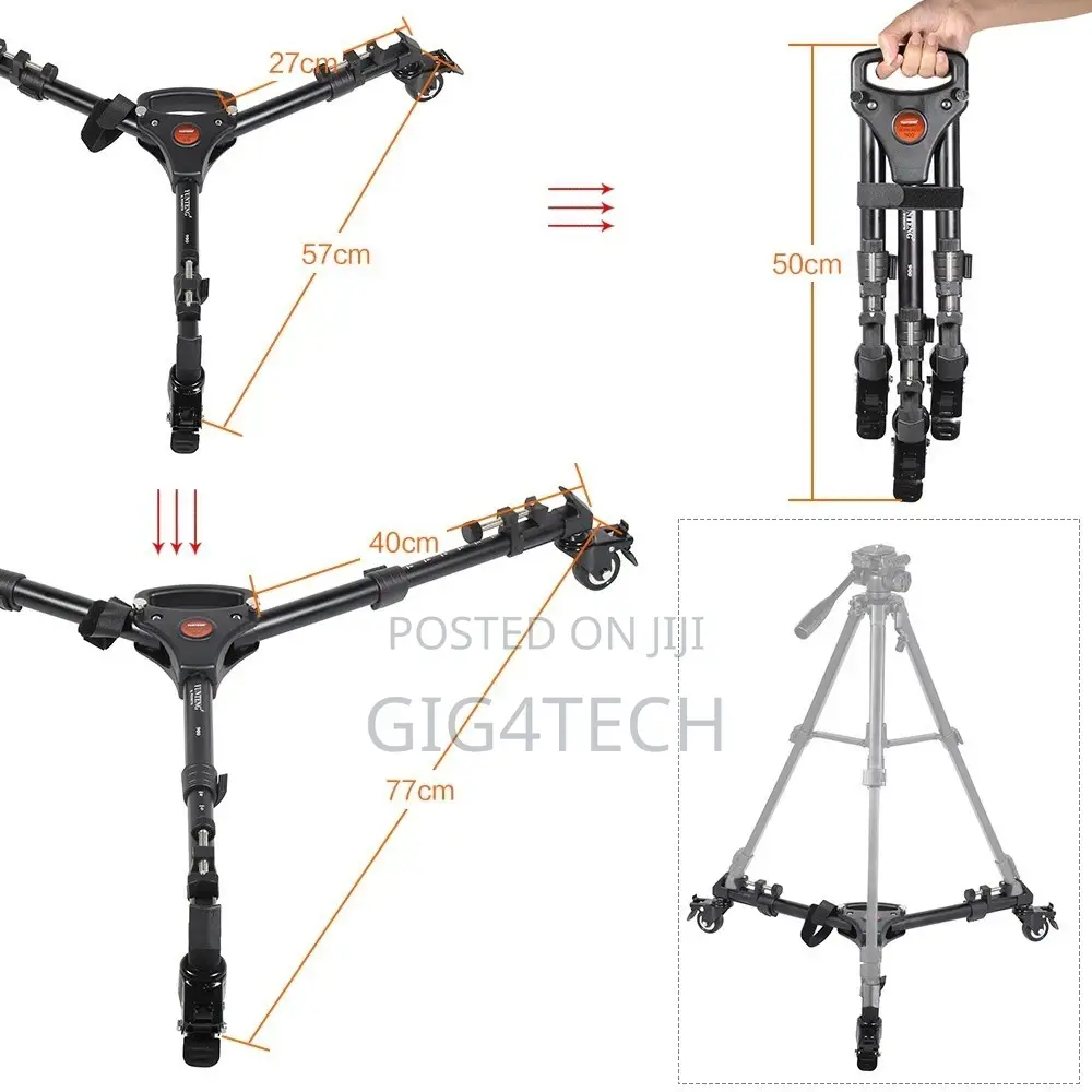 Yunteng Yt 900 Foldable Camera Tripod Dolly
