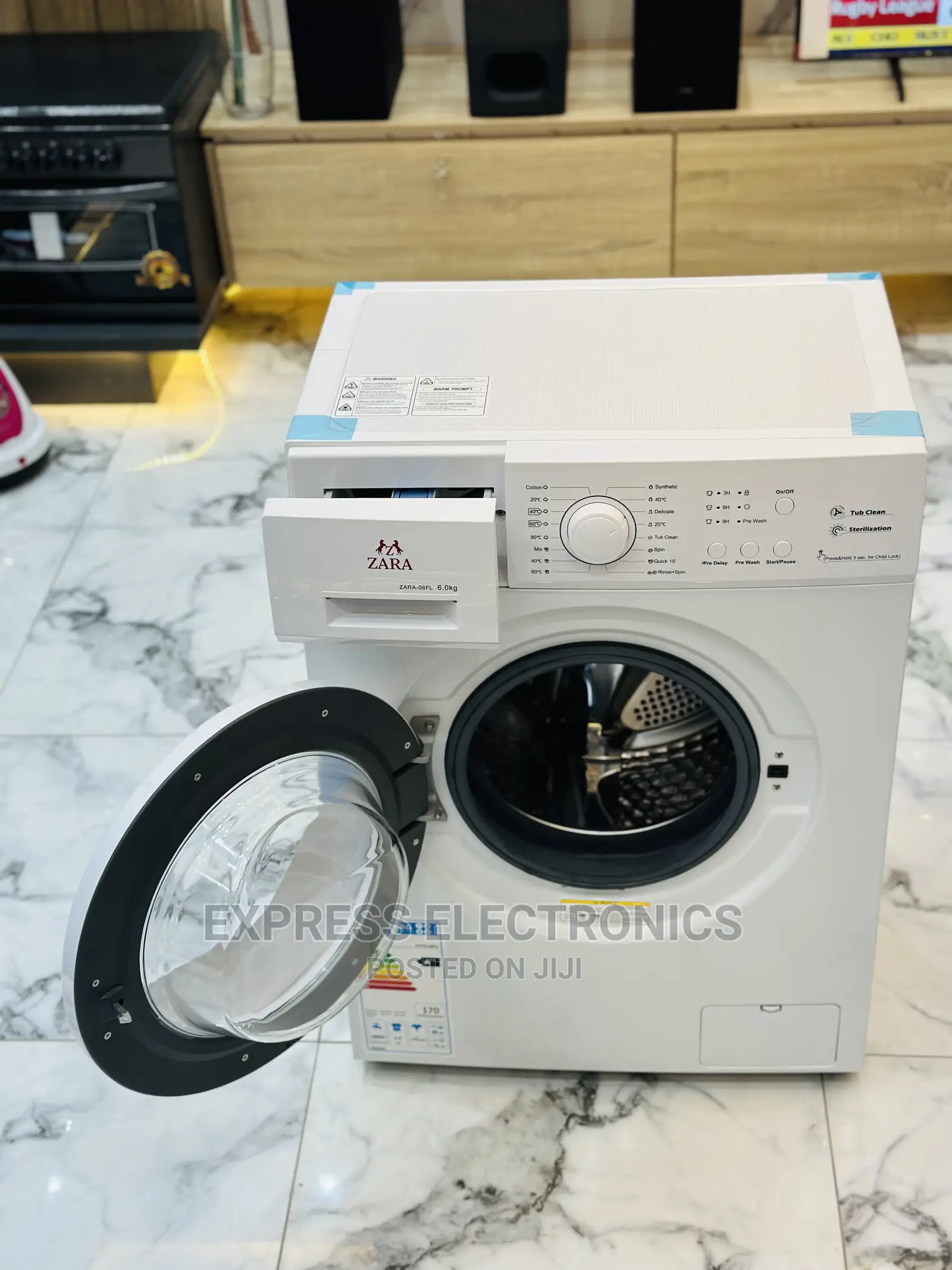 Child Lock White Zara Washing Machine Front Load 6kg
