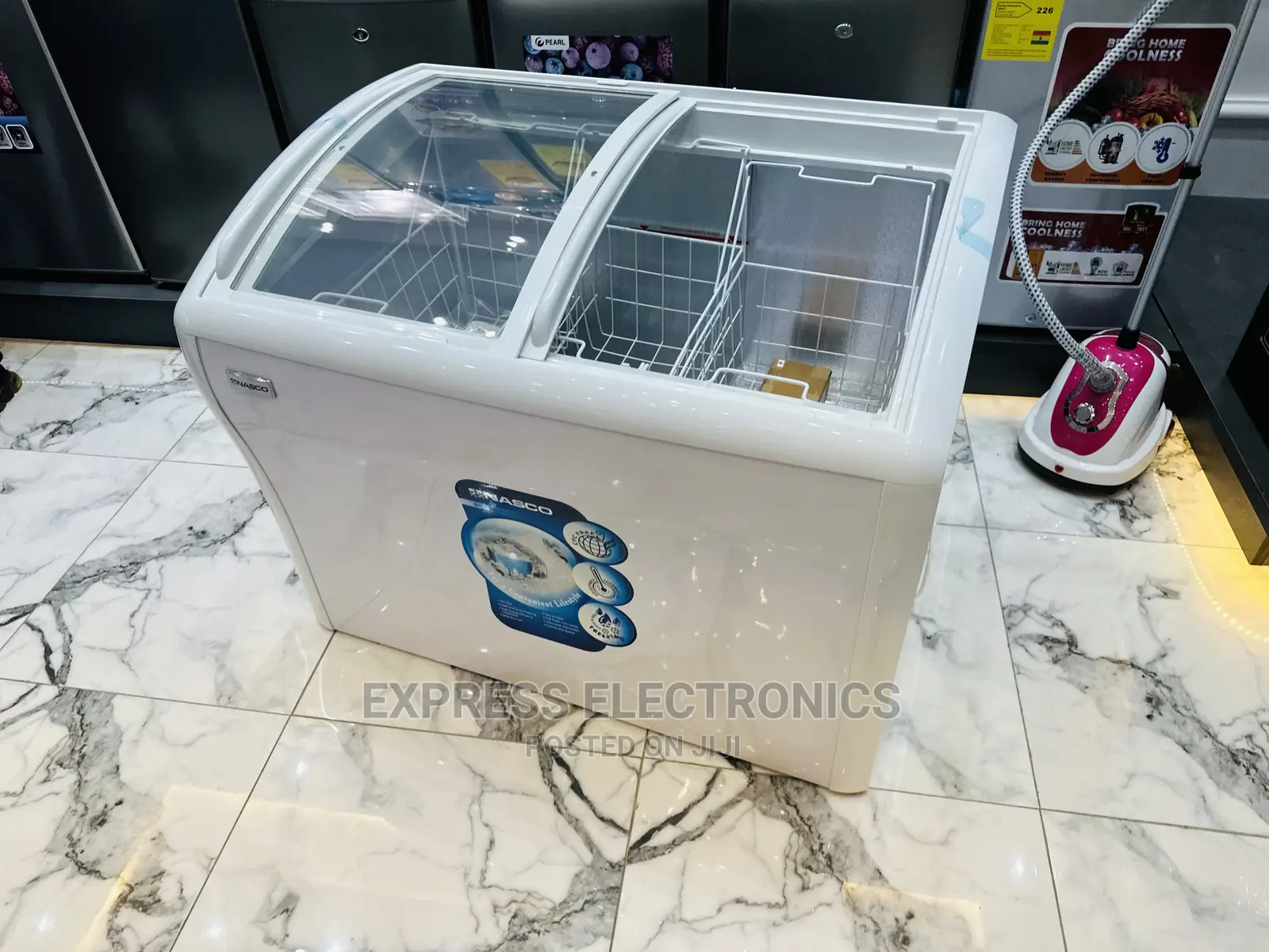 Double Door Slide Nasco DISPLAY FREEZER 458 Ltrs –NAS-Fs500g