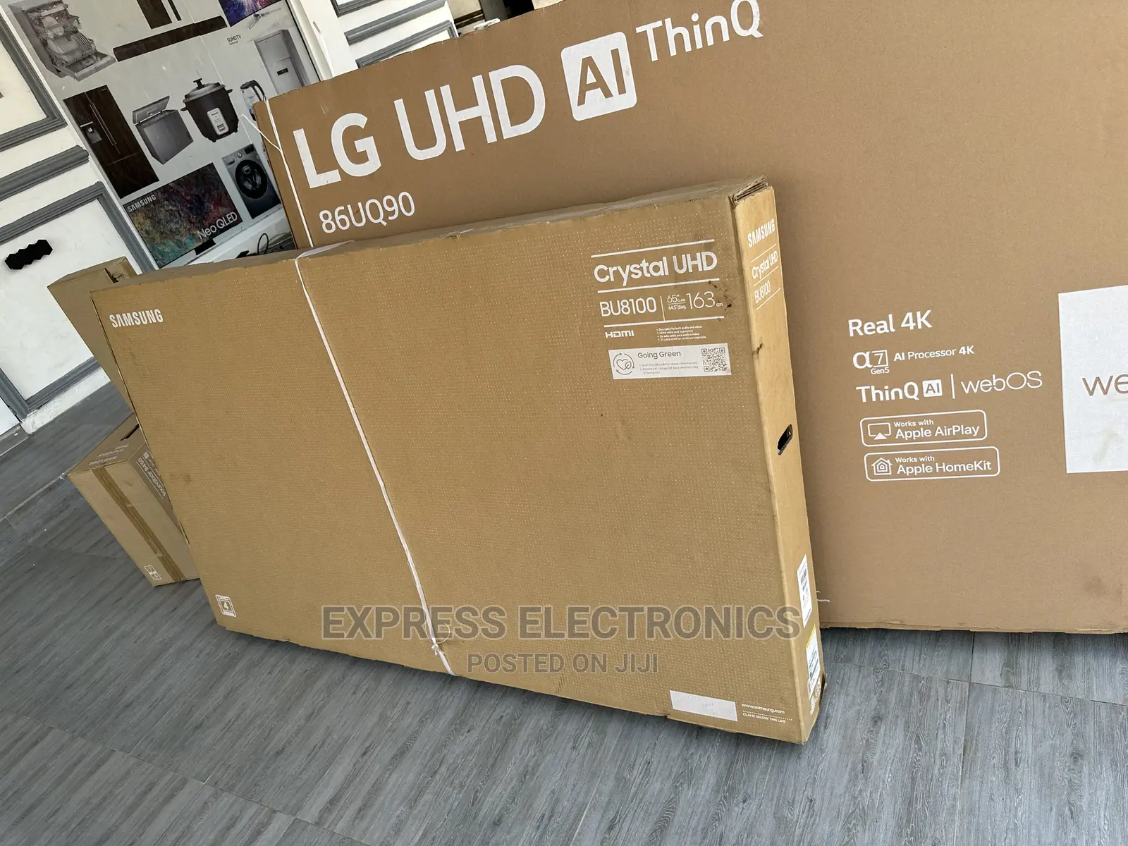 True Cinematic View Samsung UHD Processor Smart 65”Bu8100