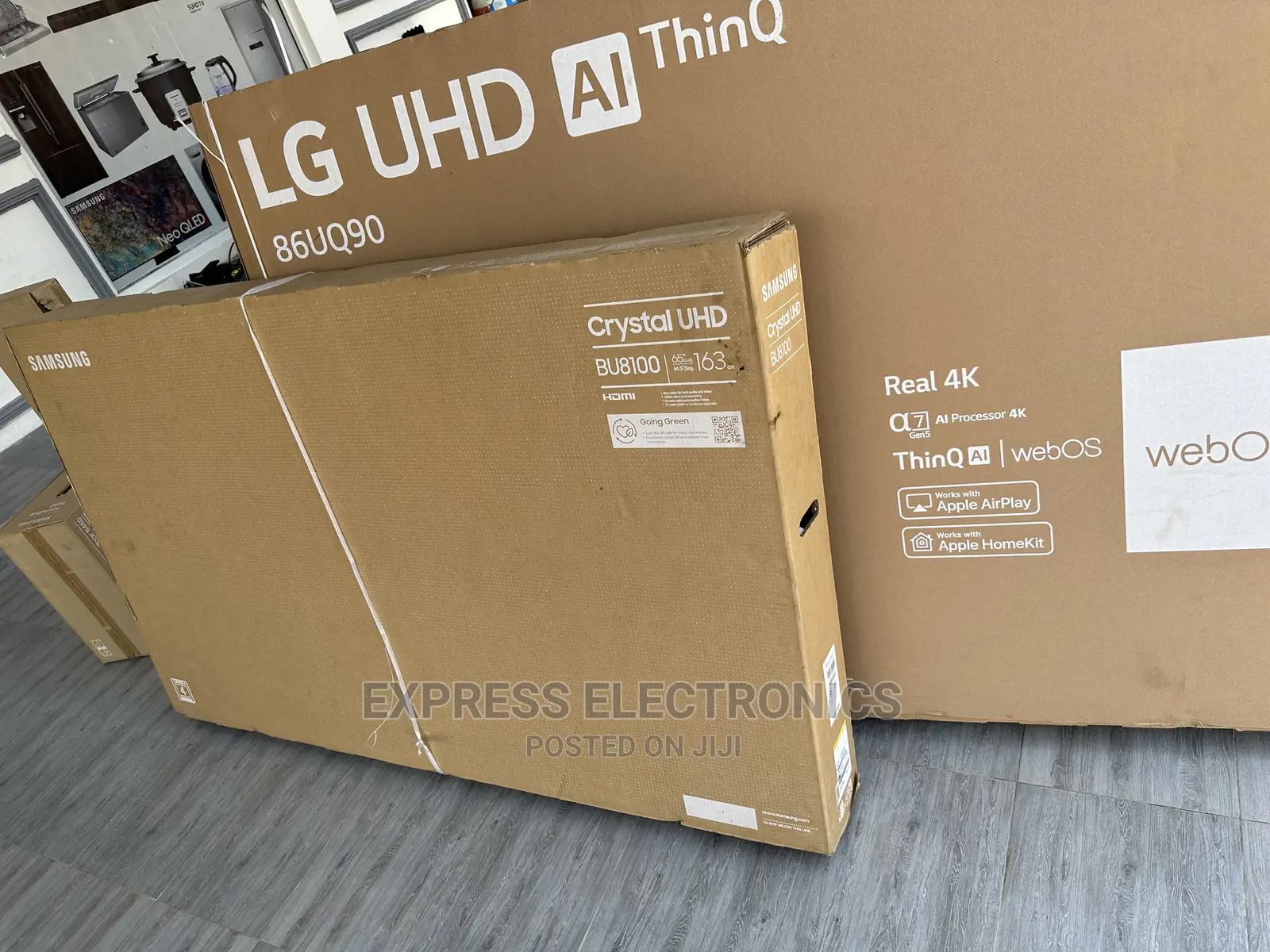 True Cinematic View Samsung UHD Processor Smart 65”Bu8100