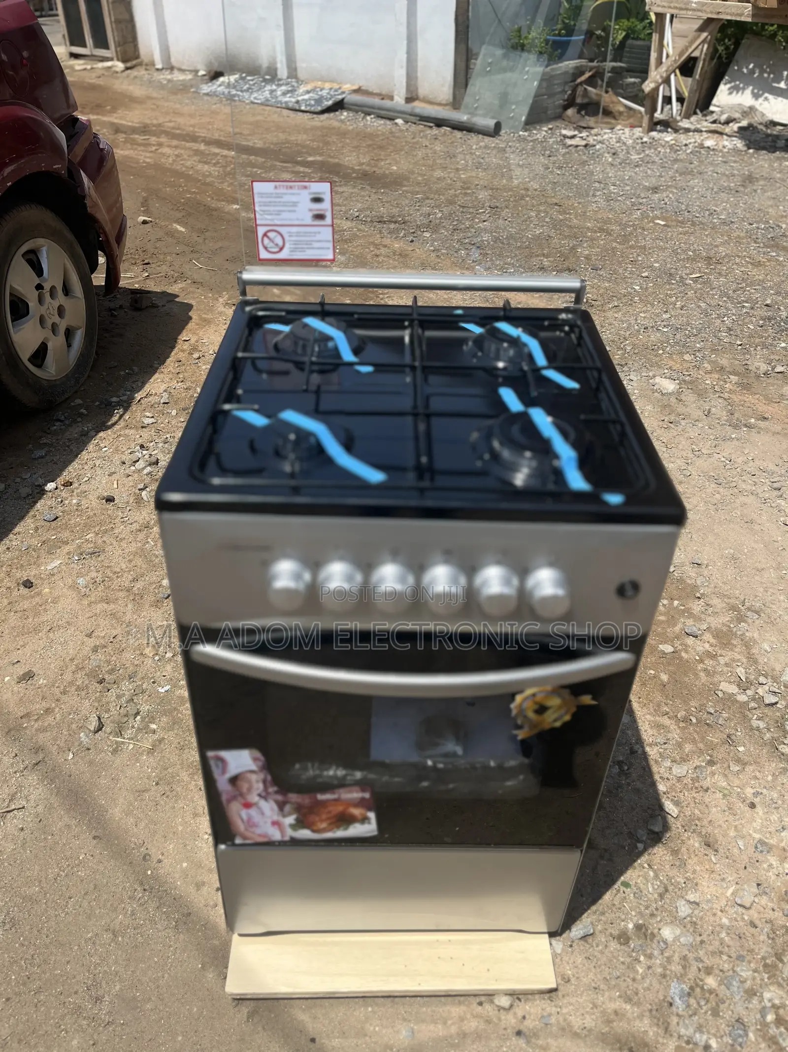 With Lamp Volcano 4 Burner Gas Cooker
