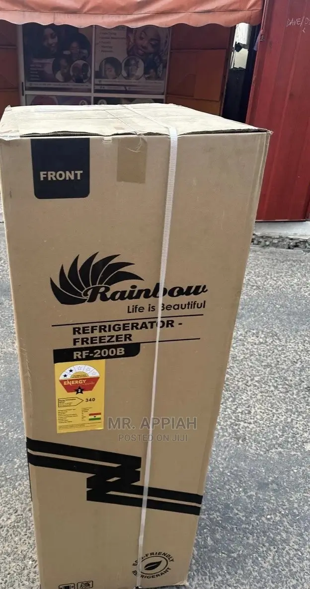 Rainbow Fridge Rf-200b (140L) Bottom Freezer Glass Shelves