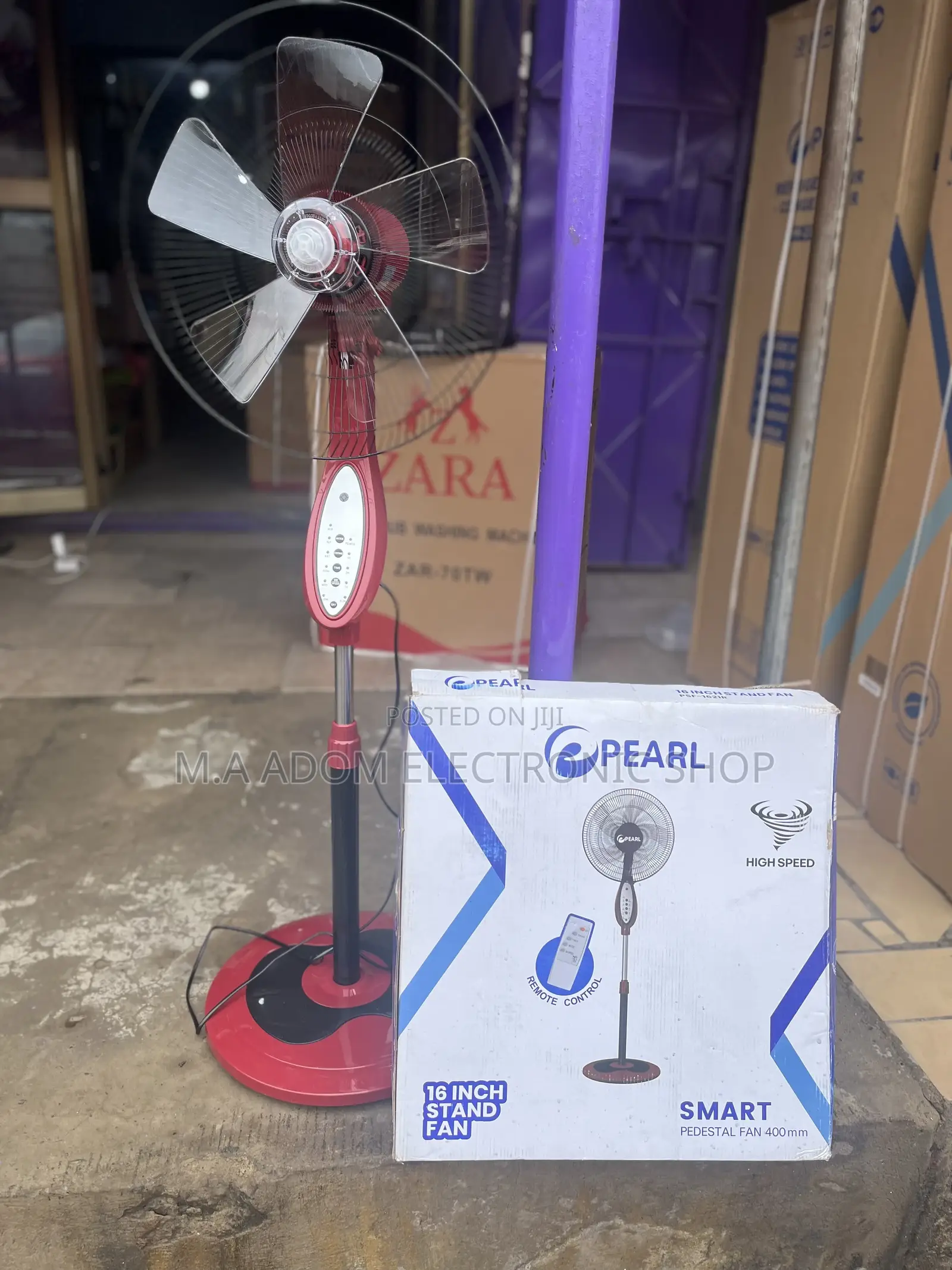 3 Speed Pearl 16” Remote Control Fan