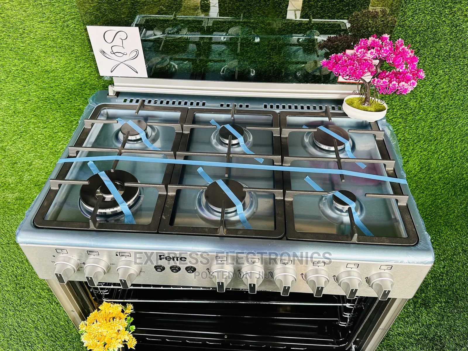 6burner All Gas Blast Furnace Rotisserie Stove Cooker Oven