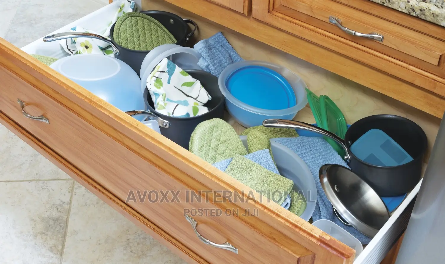 Bamboo Wood Fit Adjustable Kitchen Drawer Dividers, 4 Sets