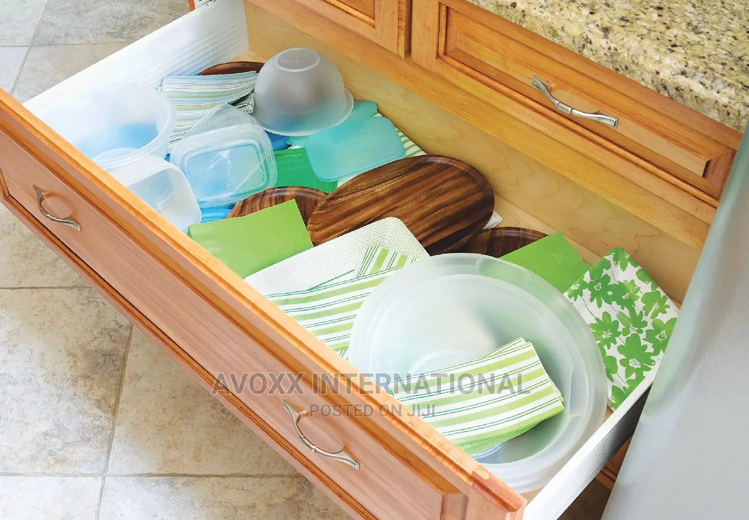 Bamboo Wood Fit Adjustable Kitchen Drawer Dividers, 4 Sets