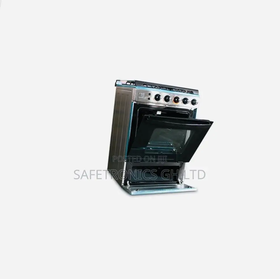 Nasco 4 Burner Gas Cooker Stainless Steel