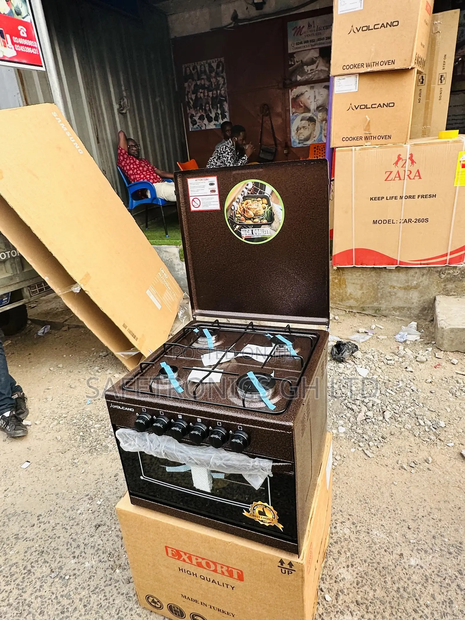 Volcano Mini Oven (4B) 4 Gas Burner, Oven and Griil