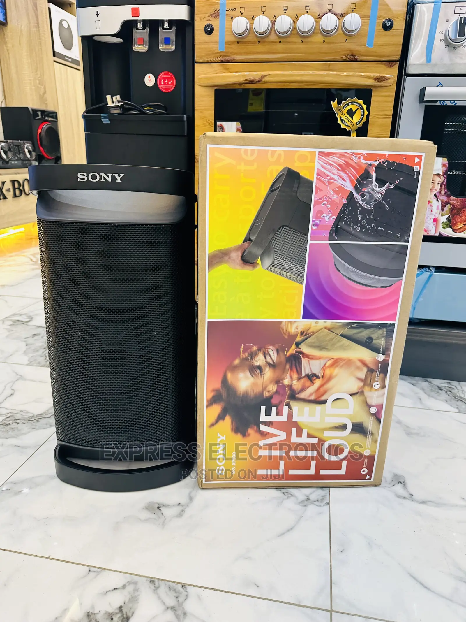 Graphic EQ and Presets Sony Black Speaker SRS-XP500