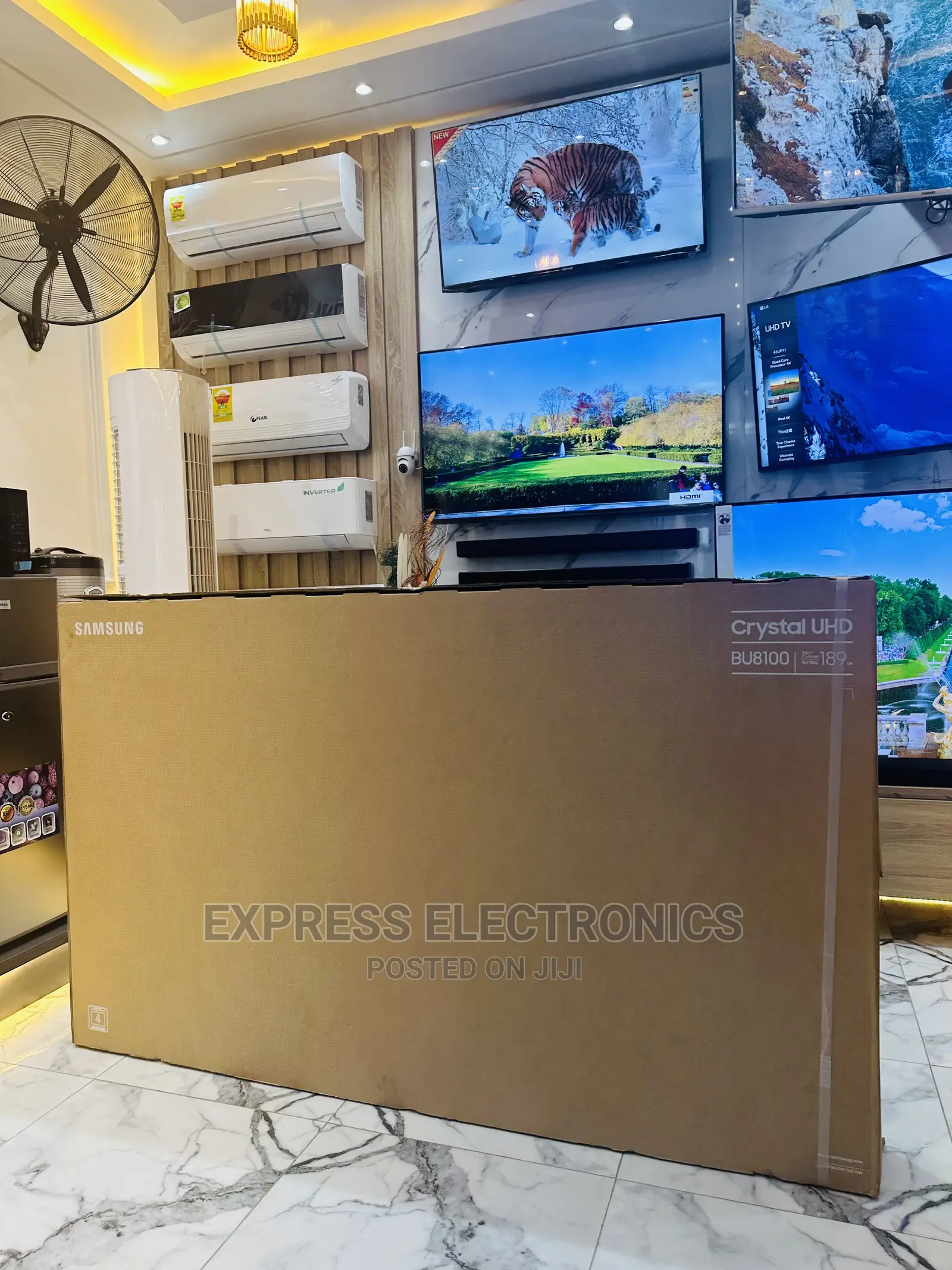 Airslim Ultra Slim Thin UHD Samsung 75” Smart Bu8000 Tv