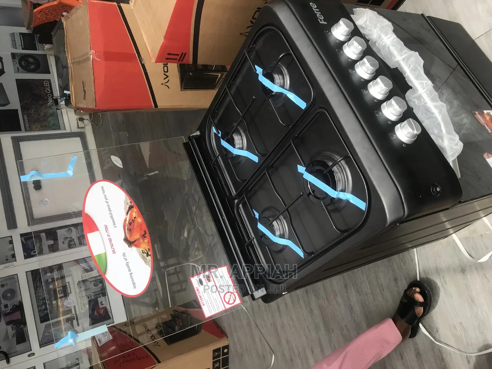 60x60 Smart Volcano 4 Burner Gas Stove With Grill