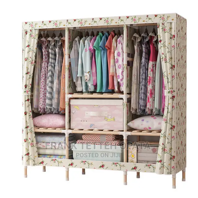Wooden Fabric Wardrobe