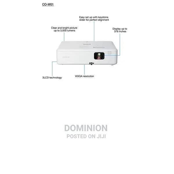Epson Co-W01 Projector 3lcd Wxga 3000lm