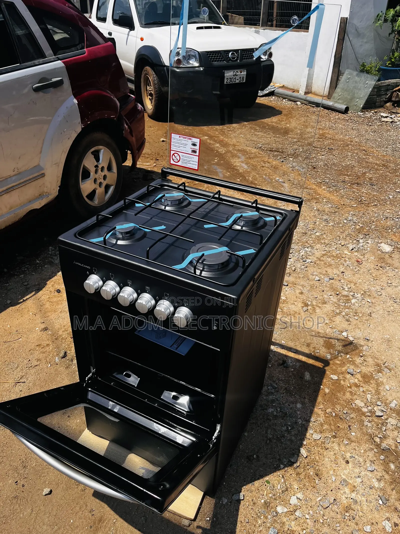 Volcano 4 Burner Kitchen Stove With Oven