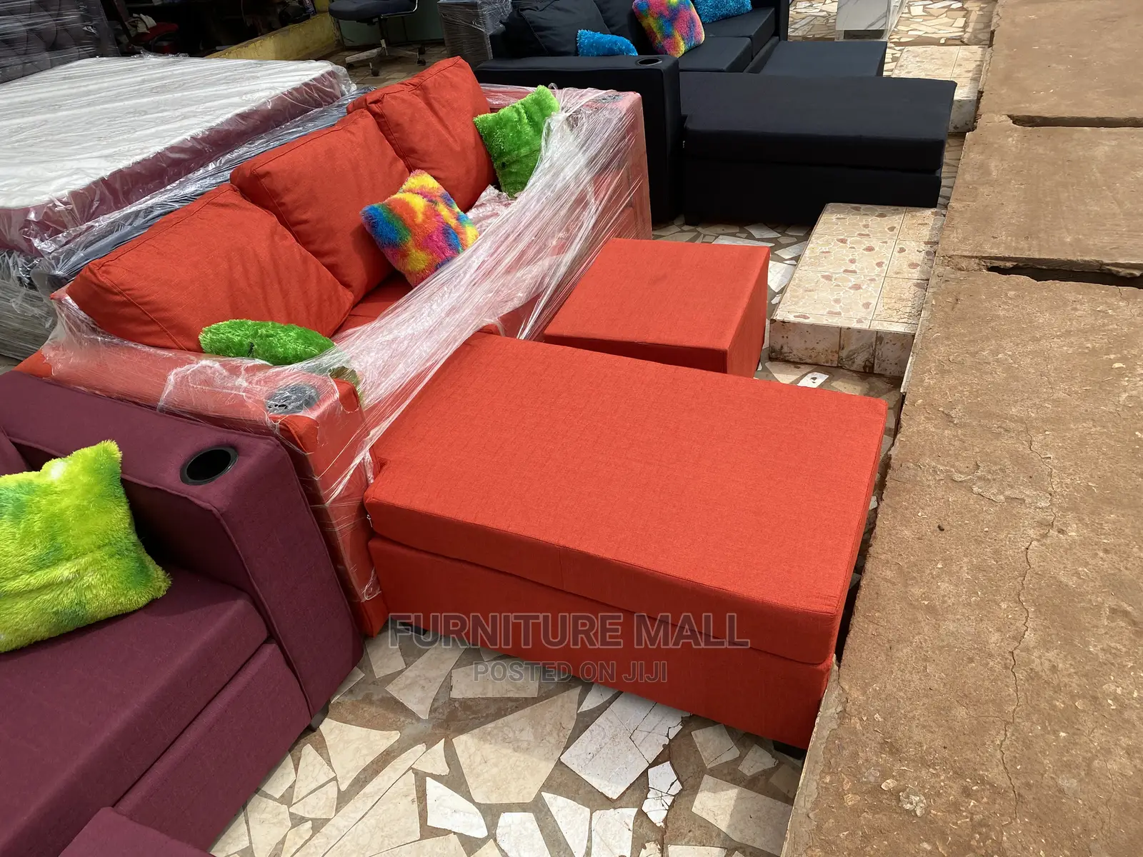 Sweet Modeled Sofa Set. Free Delivery