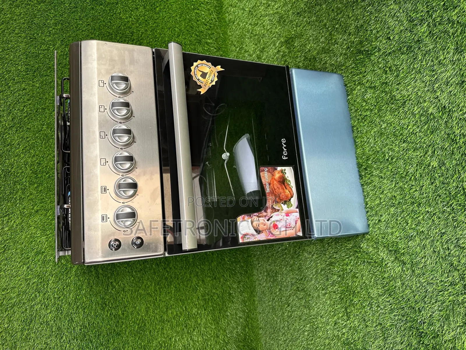 Volcano Sliver Gas 4 Burner Oven With Grill