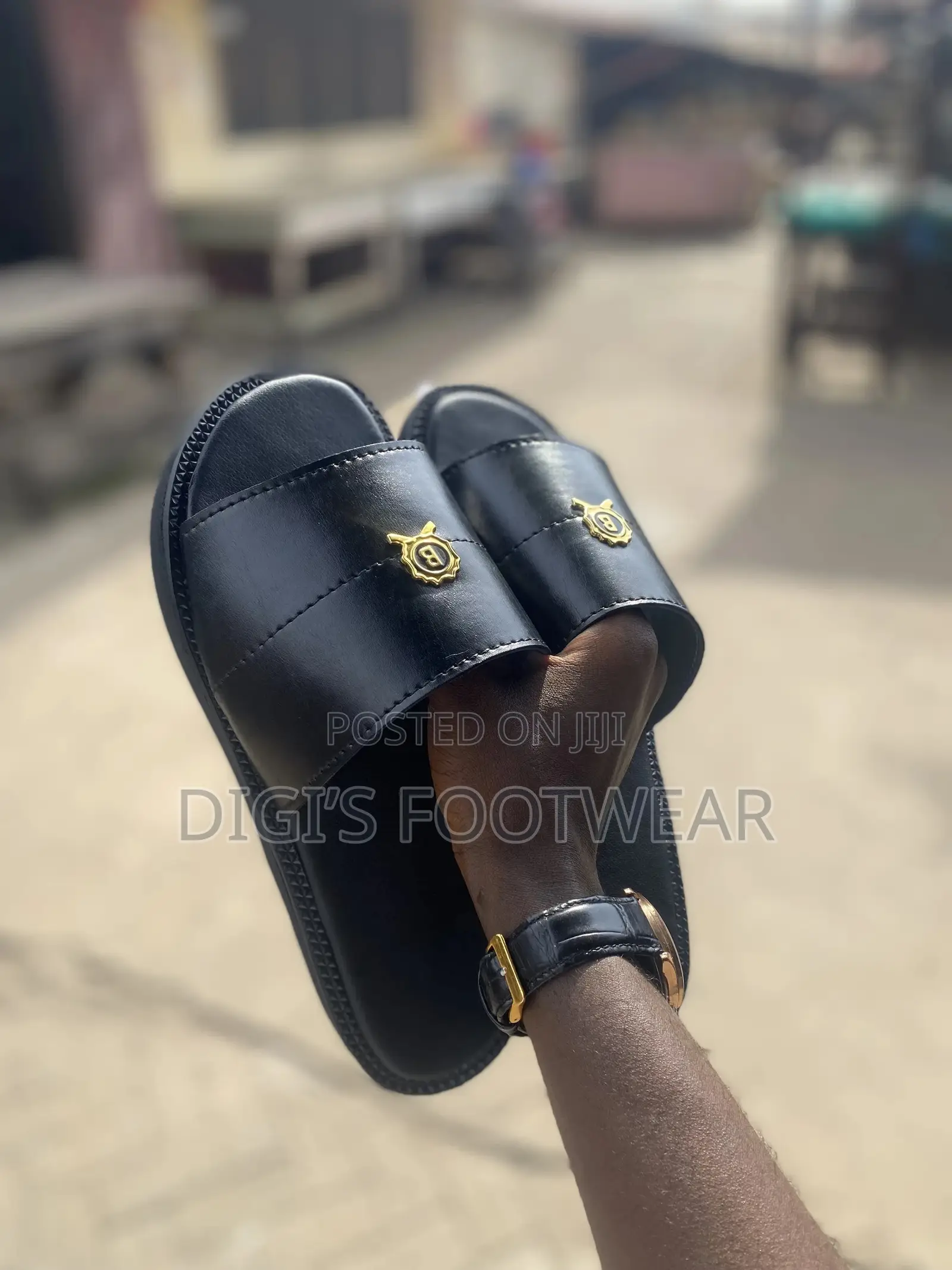 Black Slippers